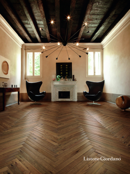 Parkettboden Italienisch-Fischgrät Heritage Filigrana Firenze (Listone Giordano)